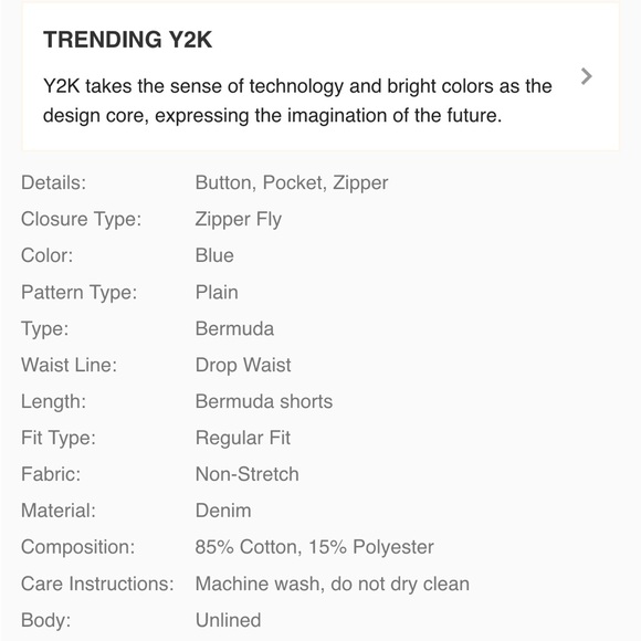 Raw Hem Y2K Knee-Length Jean Bermuda Shorts - Picture 7 of 7